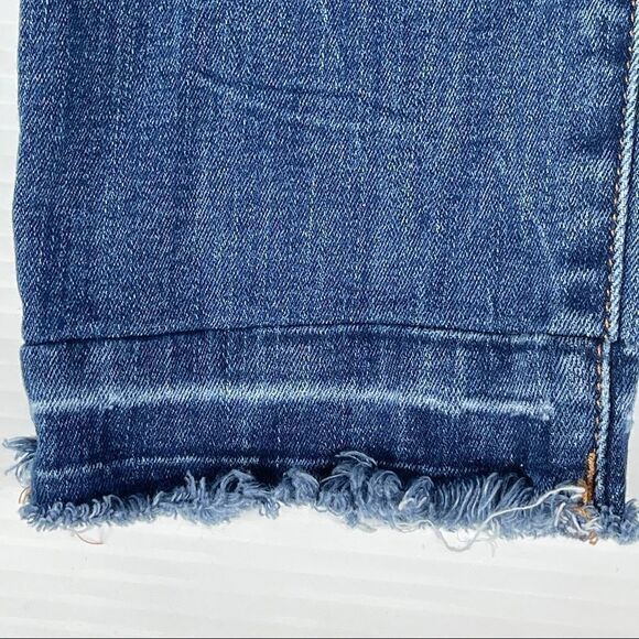 DL1961 Premium Denim Florence Instasculpt Skinny Jeans Strive Blue Frayed HEMMED - Picture 11 of 16